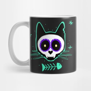 Cat Sull sugar skull Creppy Skull Mug